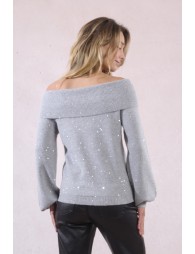 Pull en maille parsemé de sequins