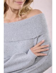Pull en maille parsemé de sequins