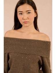 Pull en maille parsemé de sequins