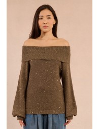 Pull en maille parsemé de sequins