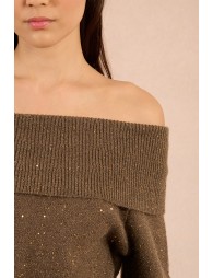 Pull en maille parsemé de sequins