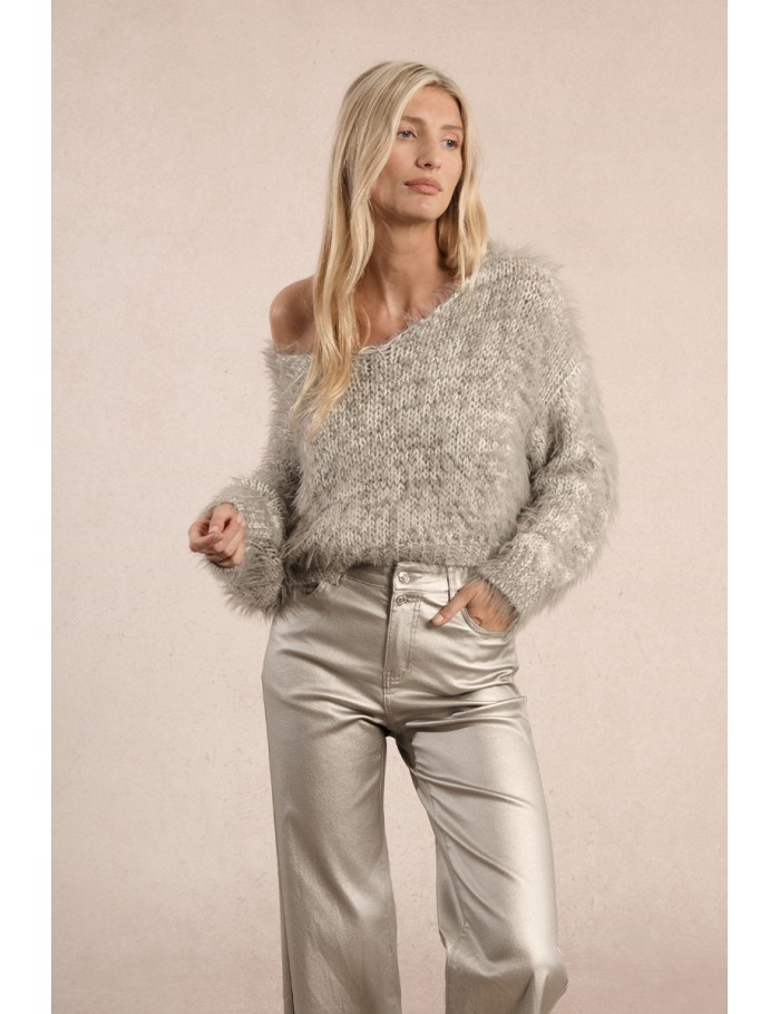 Pull en maille texturée