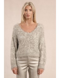 Pull en maille texturée