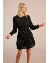 Semi-transparent striped dress