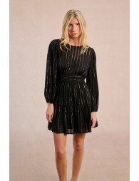 Semi-transparent striped dress