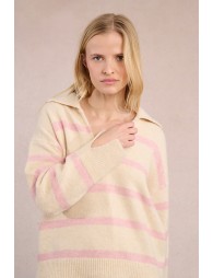 Pull polo rayé