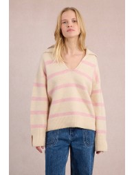 Pull polo rayé