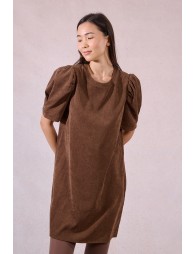 Robe droite, manche gigot