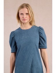 Robe droite, manche gigot