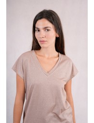 Pull à manches courtes en maille
