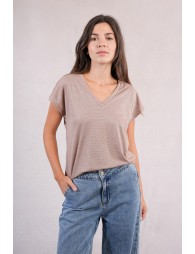 Pull à manches courtes en maille