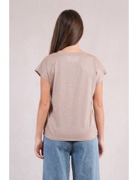 Pull à manches courtes en maille