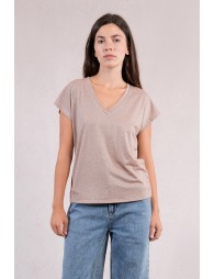 Pull à manches courtes en maille