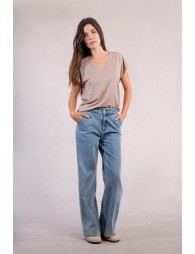 Pull à manches courtes en maille