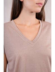 Pull à manches courtes en maille