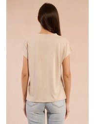 Pull à manches courtes en maille