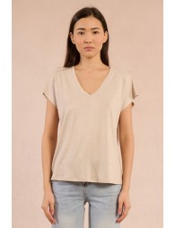 Pull à manches courtes en maille