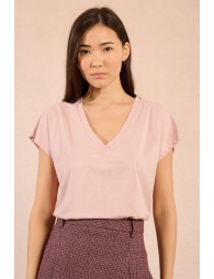 Pull à manches courtes en maille