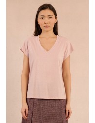 Pull à manches courtes en maille
