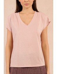 Pull à manches courtes en maille