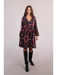 Robe courte, imprimé ethnique