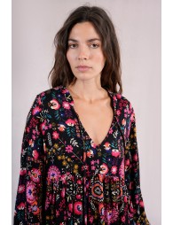 Robe courte, imprimé ethnique