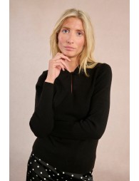 Pull en maille, encolure fantaisie