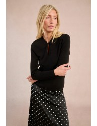 Pull en maille, encolure fantaisie