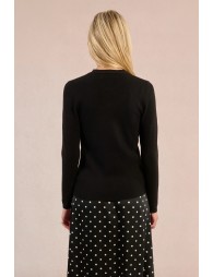 Pull en maille, encolure fantaisie