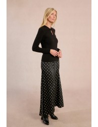 Pull en maille, encolure fantaisie