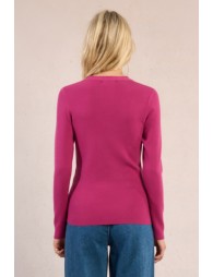 Pull en maille, encolure fantaisie