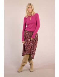 Pull en maille, encolure fantaisie