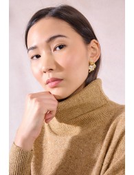 Pull oversize en maille et sequins