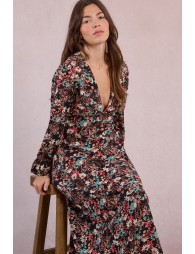 Robe longue imprimé fleuri