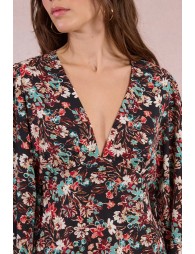 Robe longue imprimé fleuri