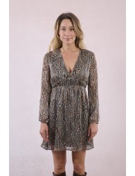 Robe courte, imprimé animalier