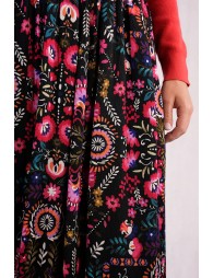 Pleated midi skirt