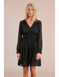 Robe courte à pois