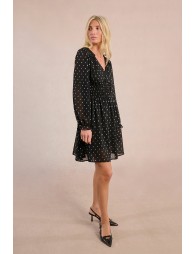Robe courte à pois