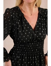 Robe courte à pois