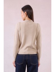 Pull fin à épaulettes