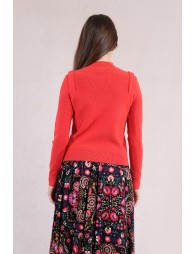 Pull fin à épaulettes