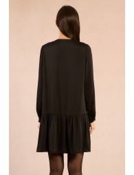 Robe chemise à col tunisien