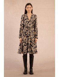 Robe portefeuille, imprimé fleuri