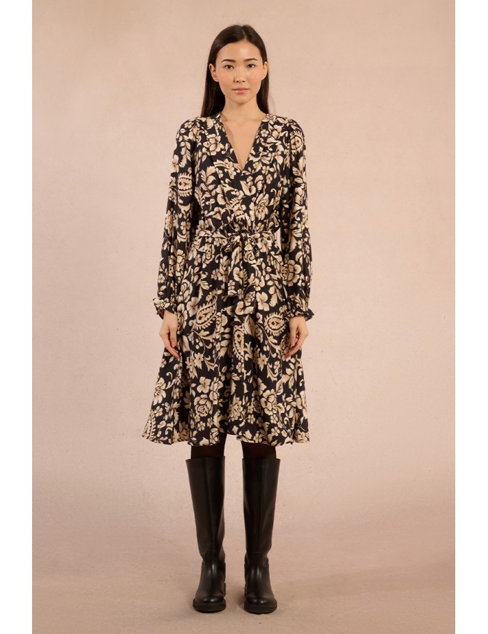 Wrap dress, floral print