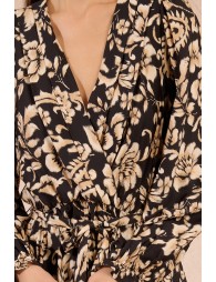 Robe portefeuille, imprimé fleuri