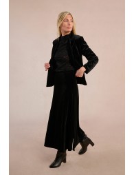 Long velvet skirt