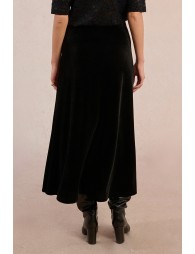 Long velvet skirt