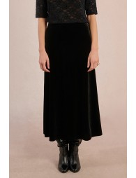 Long velvet skirt