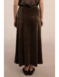 Long velvet skirt